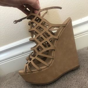 Tan wedges